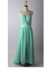 Strapless Chiffon Twist Elegant Bridesmaid Dress